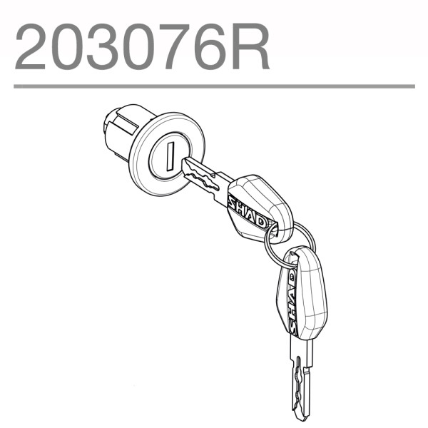 Shad Premium Lock And Black Key System Single